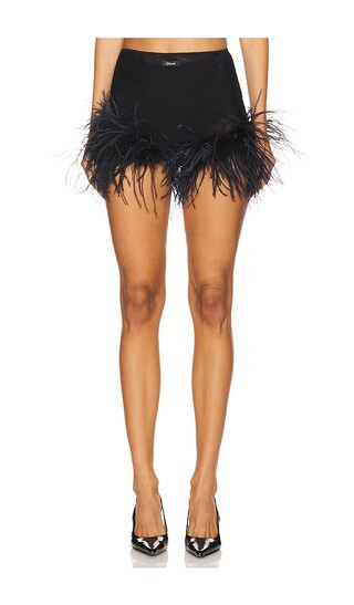 Oseree Double Layered Mesh Plumage Culotte in Black. - size M | Revolve Clothing (Global)