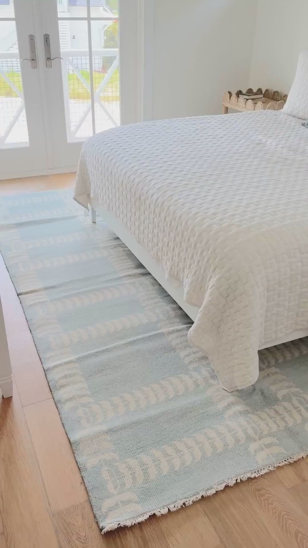 Coastal guest bedroom. Let this rug sit folded for a month 🤪🤪.  Waiting for it to settle. It’s gorgeous in person

#LTKHome