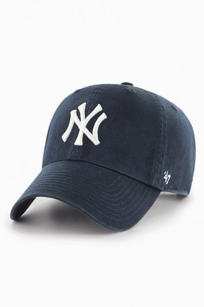 '47 Brand MLB New York Yankees Clean Up Hat in Navy at Urban Outfitters | Urban Outfitters (US and RoW)