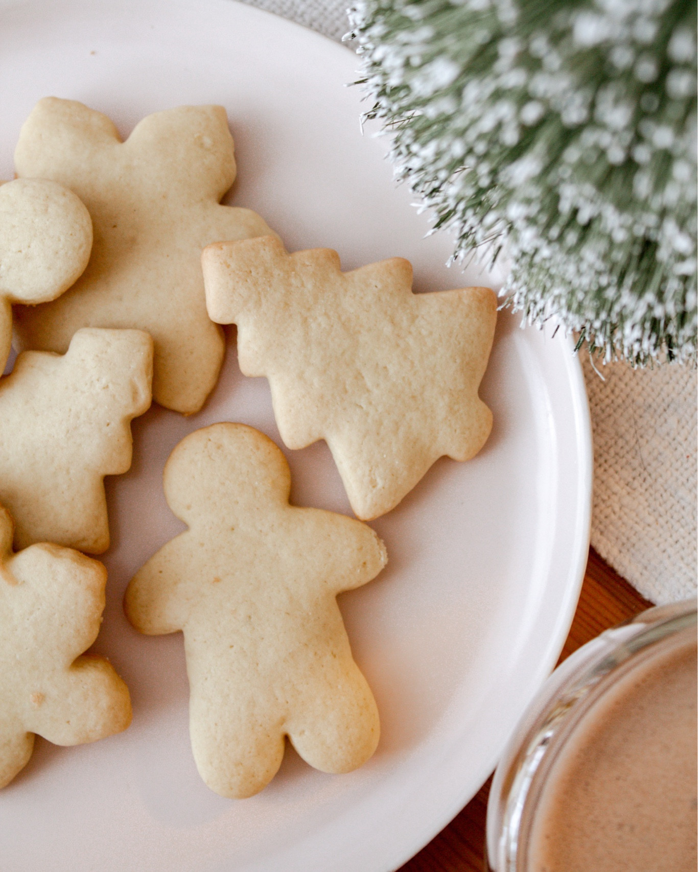 Holiday cookies with a side of hot chocolate 🍪🤍☕️