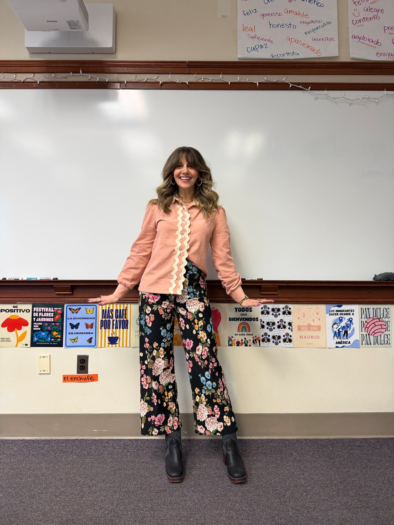 Happy March! 
Teacher outfit of the day 

Pants are stretchy! I’m in a 26
