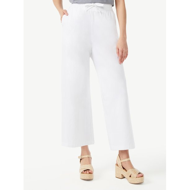 Free Assembly Women's Wide Leg Pants - Walmart.com | Walmart (US)