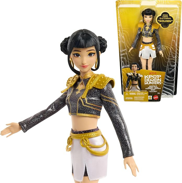 \u200bMattel Kpop Demon Hunters HUNTR/X Zoey \u201cGolden\u201d Singing Doll | Amazon (US)