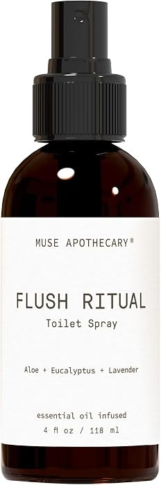 Muse Apothecary Flush Ritual - Aromatic & Refreshing Toilet Spray, Use Before You Go, 4 oz, Infus... | Amazon (US)