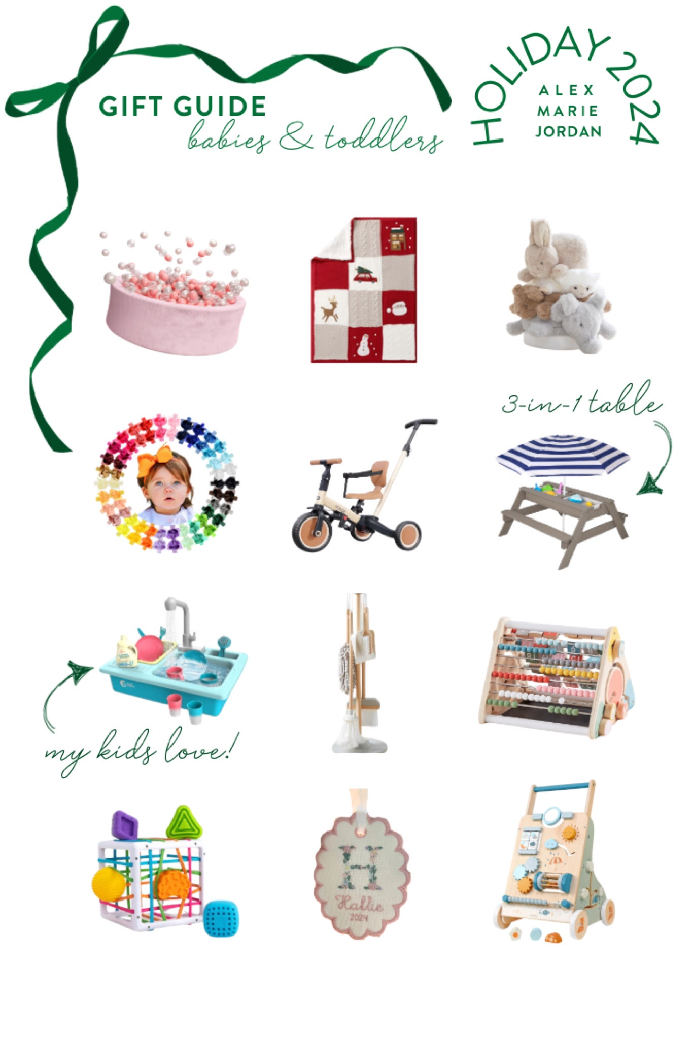 Gift ideas for babies and toddlers, toddler Christmas gifts, baby’s first Christmas 

#LTKHoliday #LTKBaby #LTKKids