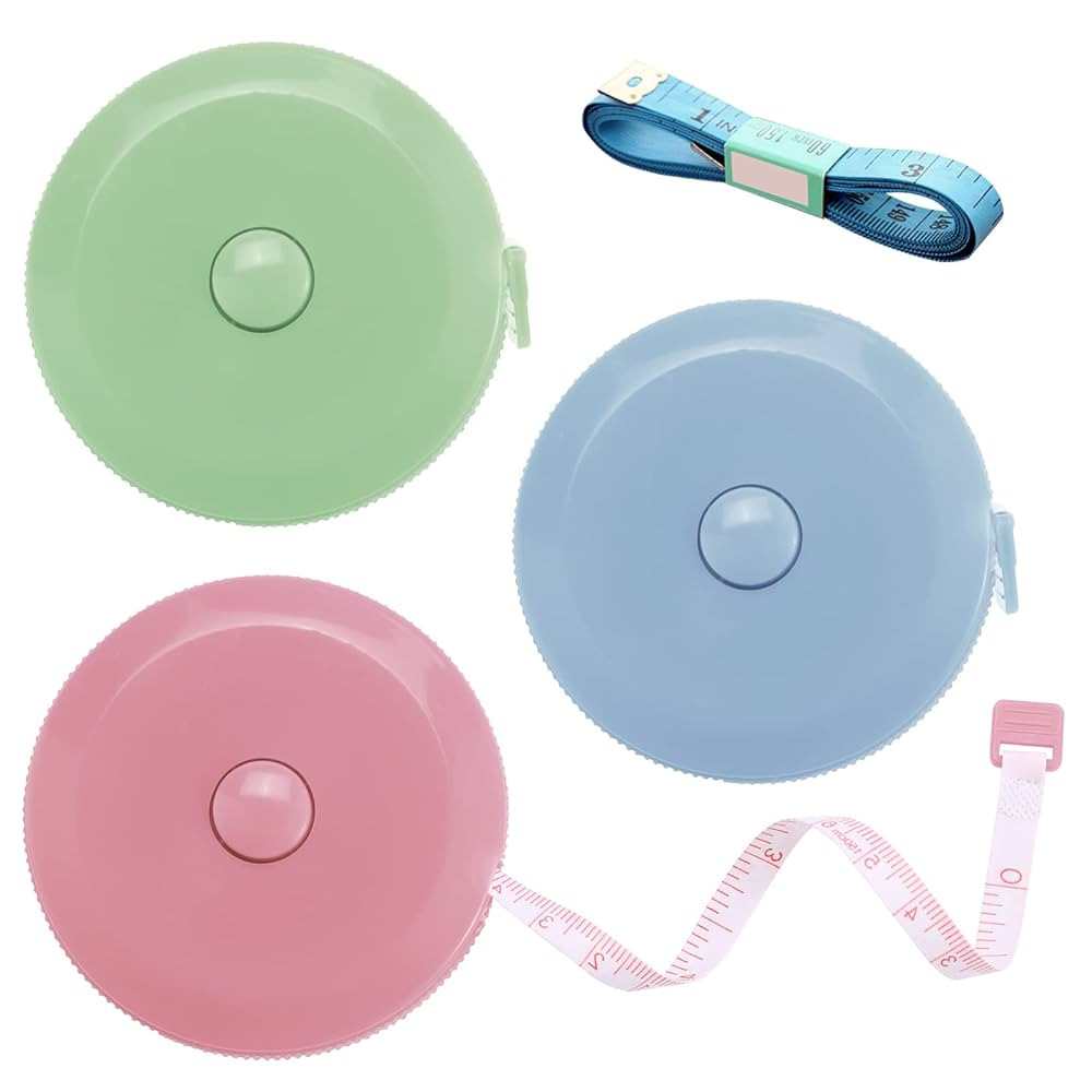 Tape Measures Retractable, Fabric Measuring Tape, 60 Inch Small Sewing Tape Measure for Craft Nur... | Amazon (US)