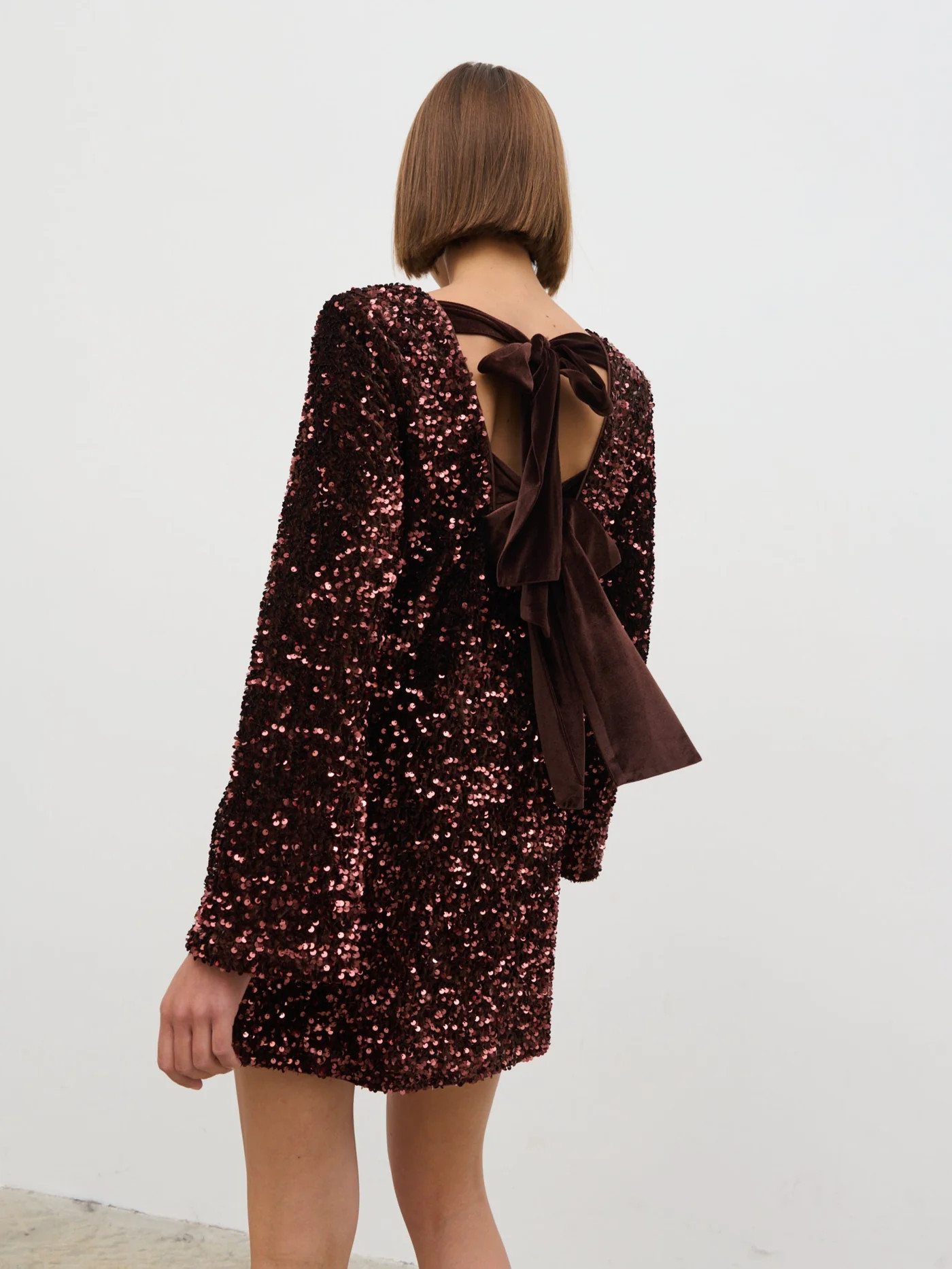Bow Sequin Mini Dress | Pretty Lavish (UK)