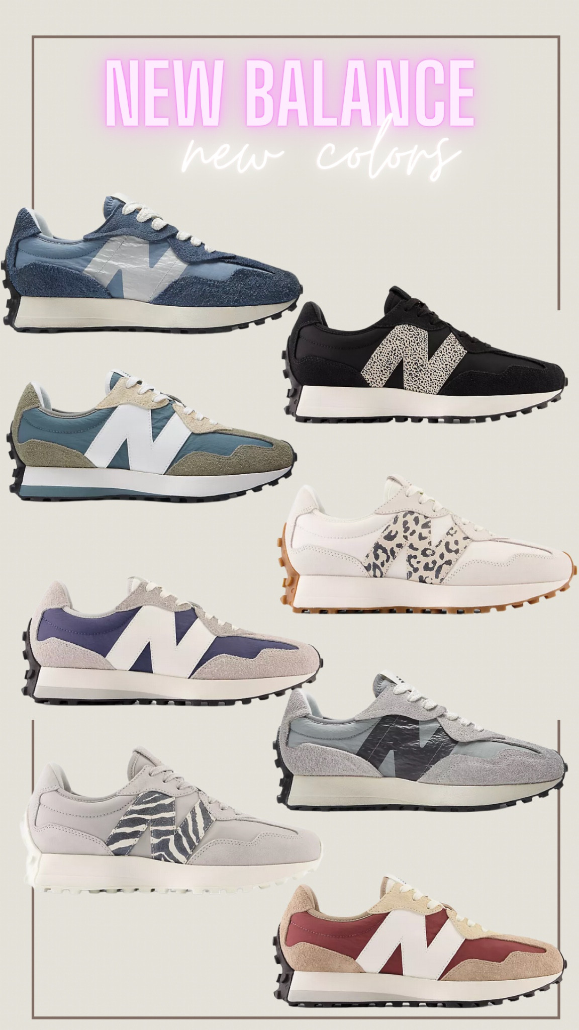 New colors 327 New Balance

Women’s shoes
New balance
Retro shoes
Women’s fashion
Women’s style

#LTKshoecrush #LTKstyletip #LTKFind