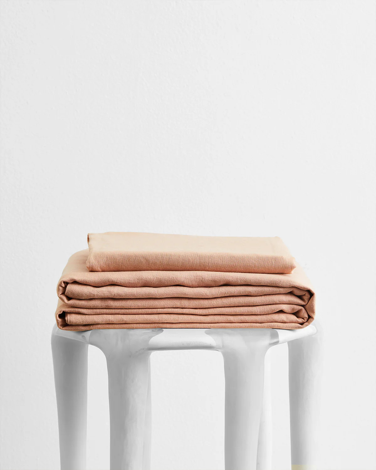 Terracotta 100% French Flax Linen Sheet Set | Bedthreads US