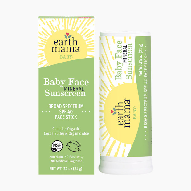 Earth Mama Baby Face Mineral Sunscreen Face Stick SPF 40 | Babylist