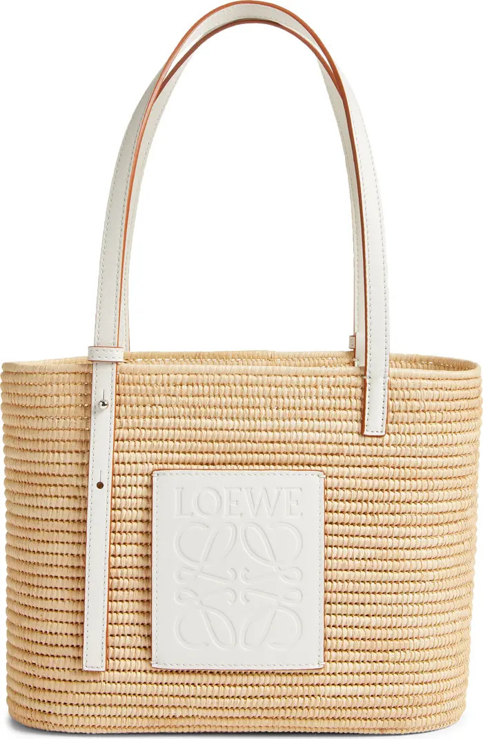 x Paula's Ibiza Small Square Raffia Basket Bag | Nordstrom