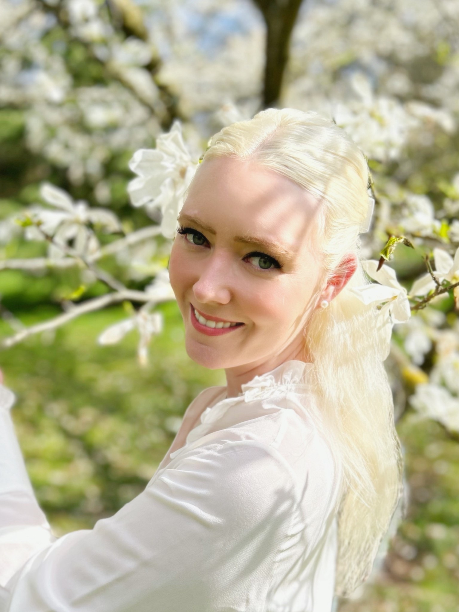 The power of a white / cream silk blouse like this frill style from Guinea London + pearl earrings and a good foundation! I’m also wearing a white satin hair bow so see the products list 🌿🤍🌿

#ltkspring #ltk

#LTKootd #LTKdayinmylife

#LTKeurope #LTKuk #LTKspring