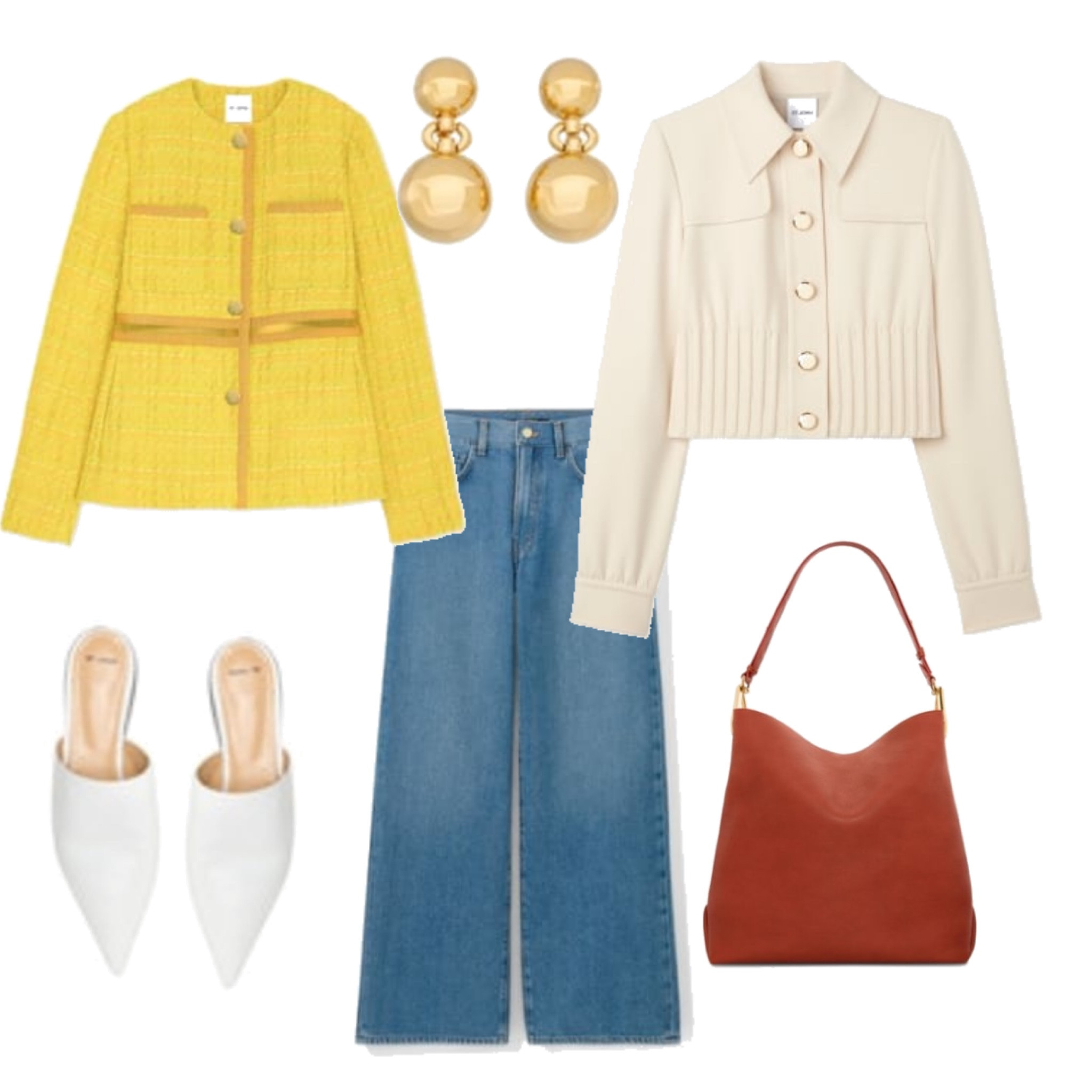 Could you just die?  The jackets from St. John absolutely never disappoint!  The ivory one is so retro and the yellow is a classic.  The jeans fit soooo well #stjohn 

#LTKstyletip #LTKover40 #LTKsalealert