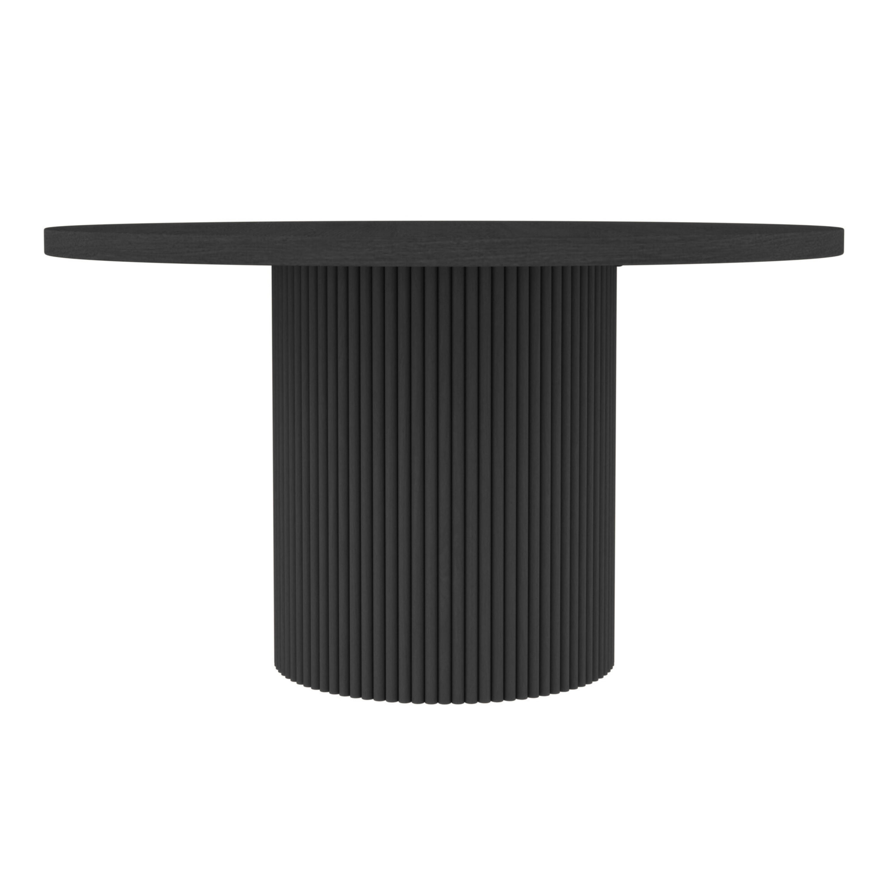 Safia Round Wood Fluted Pedestal Dining Table | World Market