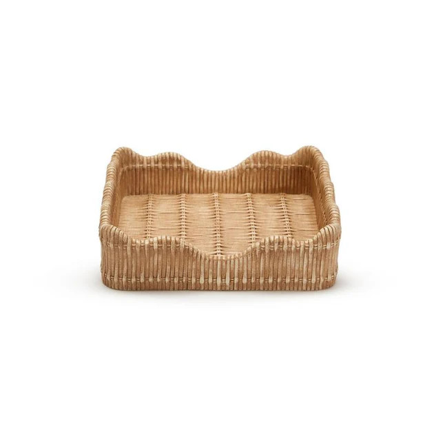 Southampton Rattan Napkin Holder | Cailini Coastal