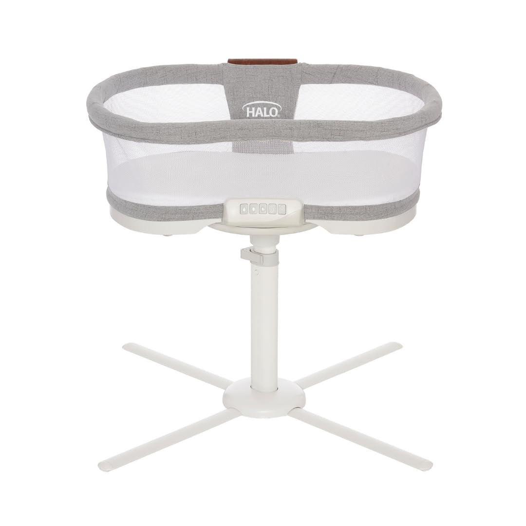 HALO BassiNest Luxe Swivel Sleeper - Over-Bed Baby Bassinet with 360° Rotation, Vibrations, Whit... | Amazon (US)