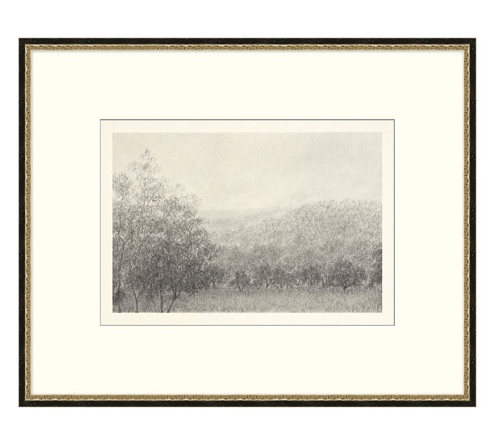 Charcoal IV Forrest & Hills Framed Paper with Mat by Aileen Fitzgerald | Pottery Barn (US)