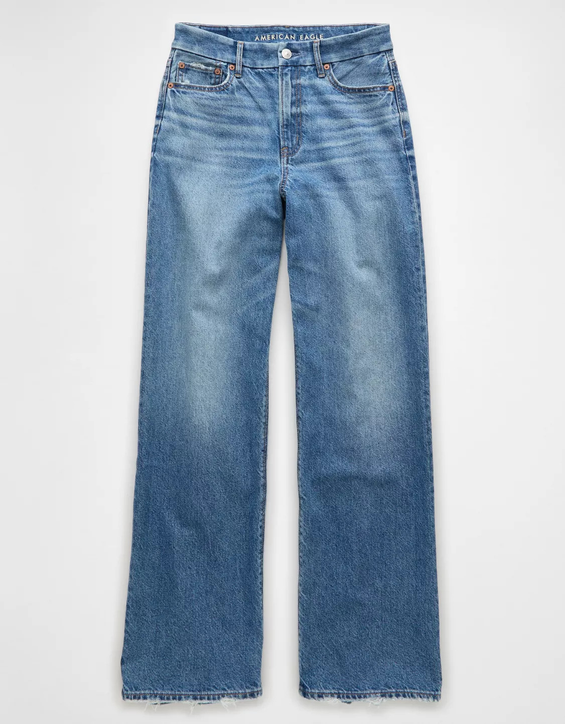 AE Strigid Curvy Super High-Waisted Baggy Straight Jean | American Eagle Outfitters (US & CA)