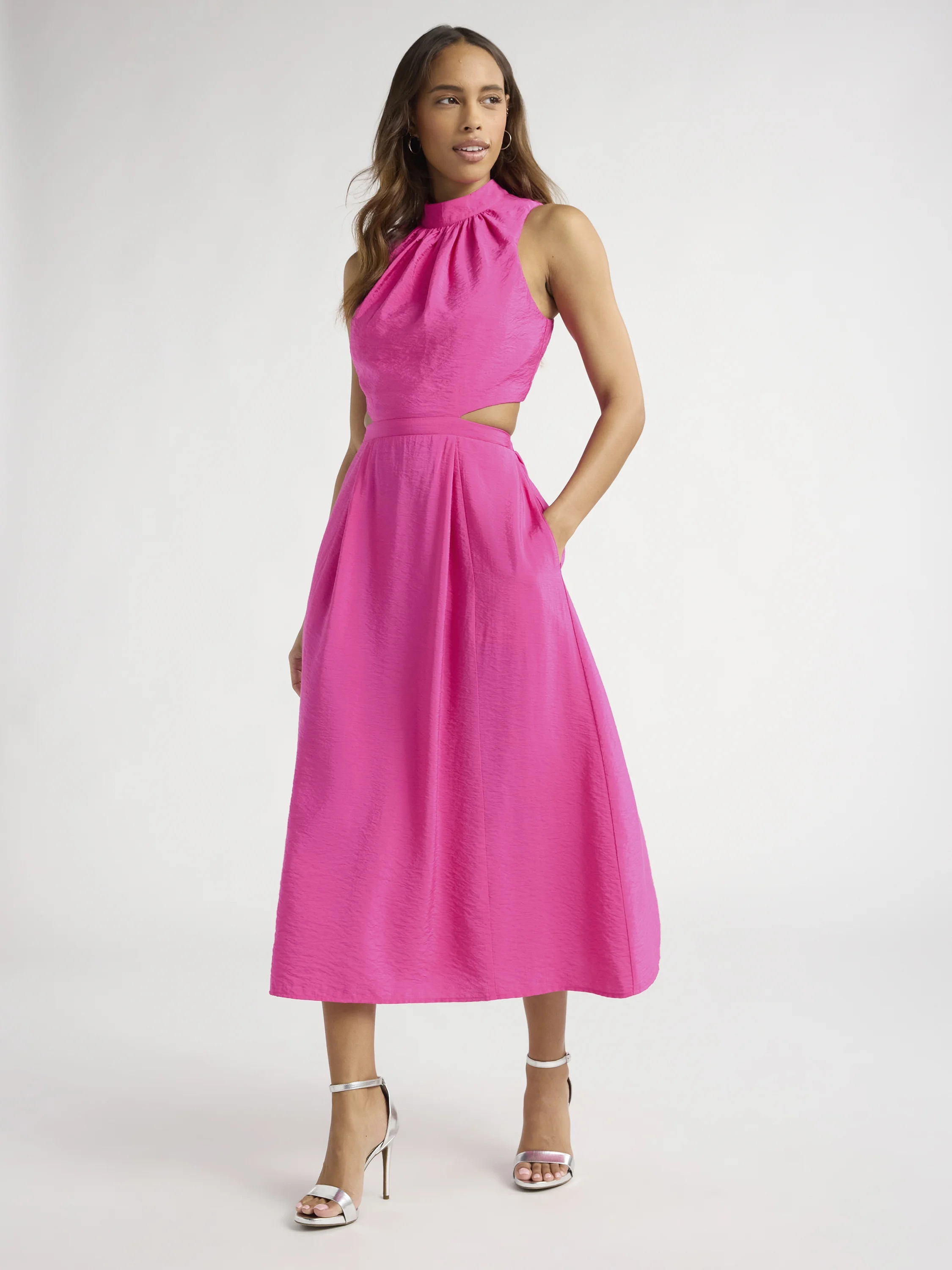 Sofia Jeans Women's and Women's Plus Cutout Dress, Above Ankle Length, Sizes XS-4X | Walmart (US)