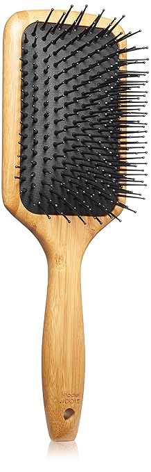 Sam Villa Signature Series Bamboo Brush Wooden Paddle Brush For Hair Styling | Amazon (US)