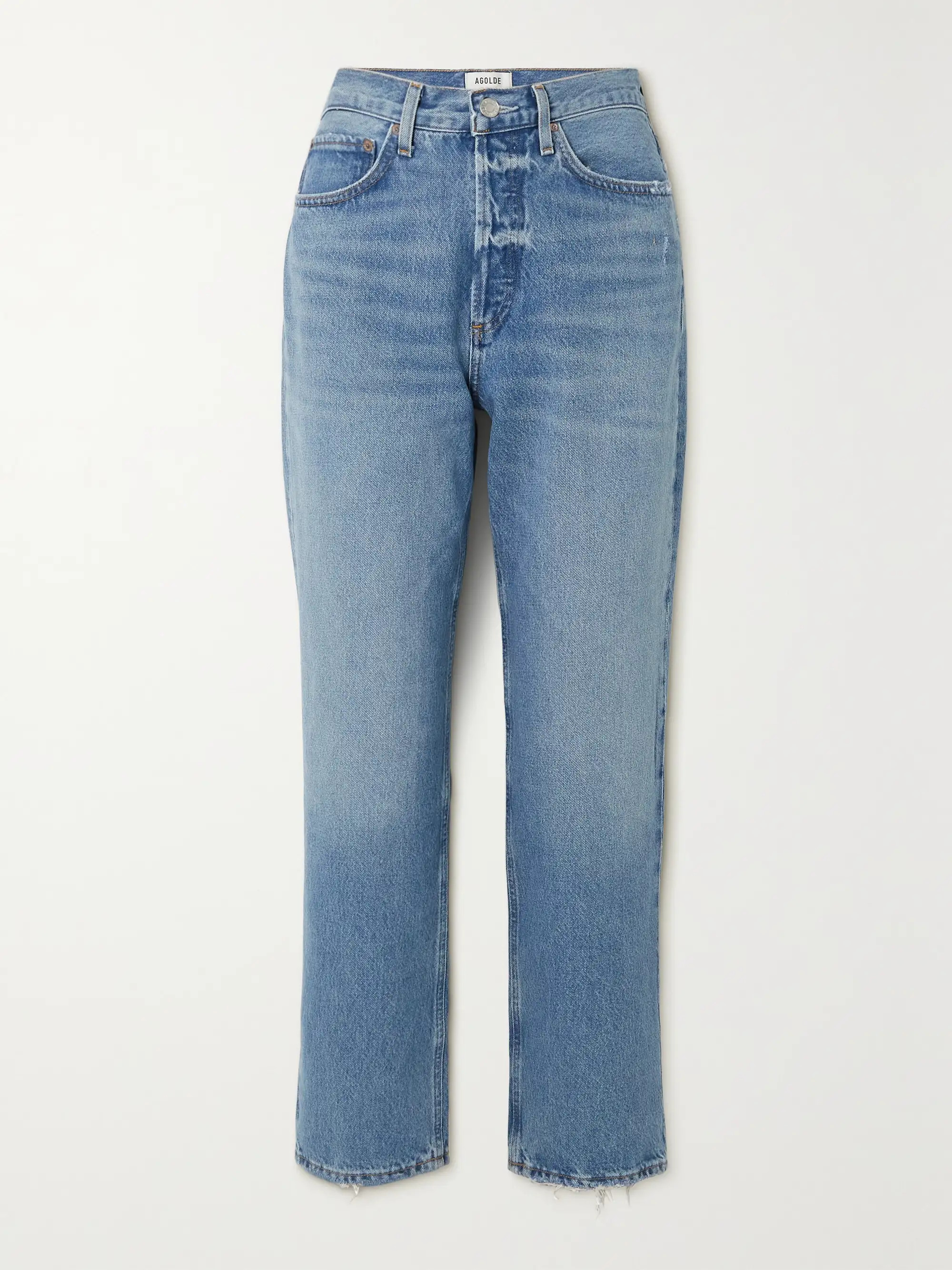 + NET SUSTAIN '90s mid-rise straight-leg organic jeans | NET-A-PORTER (US)