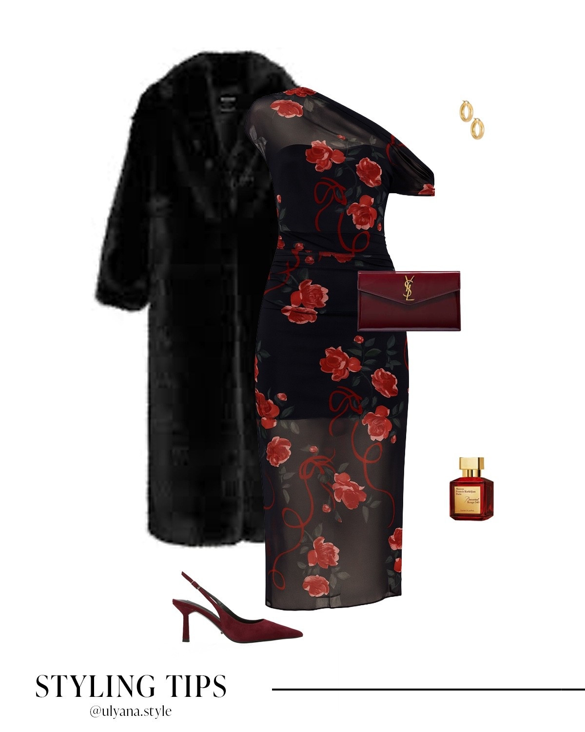 This semi-sheer knit midi dress with an asymmetrical off-shoulder neckline paired with a faux-fur coat, slingback heels, glossy pouch, and statement hoops is my go-to holiday outfit. Perfect for festive evening outfits, holiday party looks, Christmas or New Year’s Eve celebrations, winter date nights, and chic holiday dress outfit ideas that feel elevated but easy to wear.
.
.
.
.
.
#LTKGiftGuide #LTKHoliday #LTKootd #LTKSeasonal #LTKU #LTKSaleAlert #LTKFindsUnder50 #LTKFindsUnder100 #LTKWorkwear #LTKWedding 
Outfit inspo | outfit ideas | holiday dress | holiday outfits | holiday evening outfits | cocktail dress | date night dress | date night outfit | winter outfits | winter dress | winter coat | dinner outfits | Christmas party dress | Christmas party outfit | black long coat | classy heels | elegant outfits | elegant dresses | red heels | designer bags | winter bags | clutch bag | evening clutch bag | perfume for her | classy outfit  | winter wedding guest outfit 