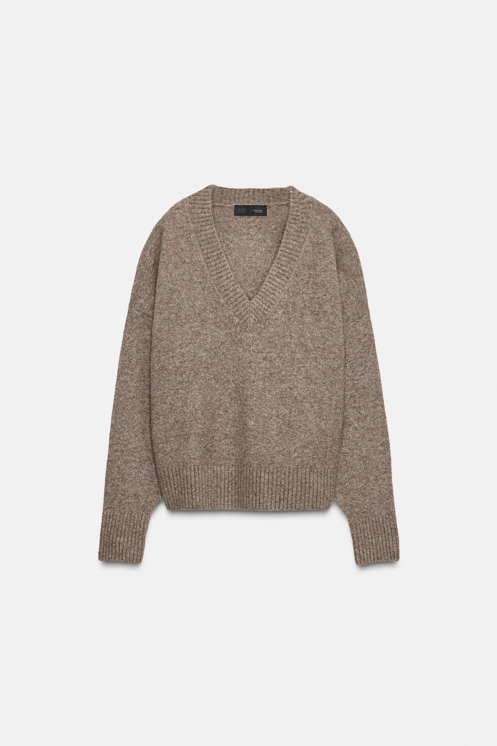 SOFT KNIT V-NECK SWEATER | Zara US