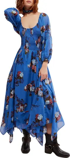 Free People Morning Glory Floral Smocked Long Sleeve Maxi Dress | Nordstromrack | Nordstrom Rack