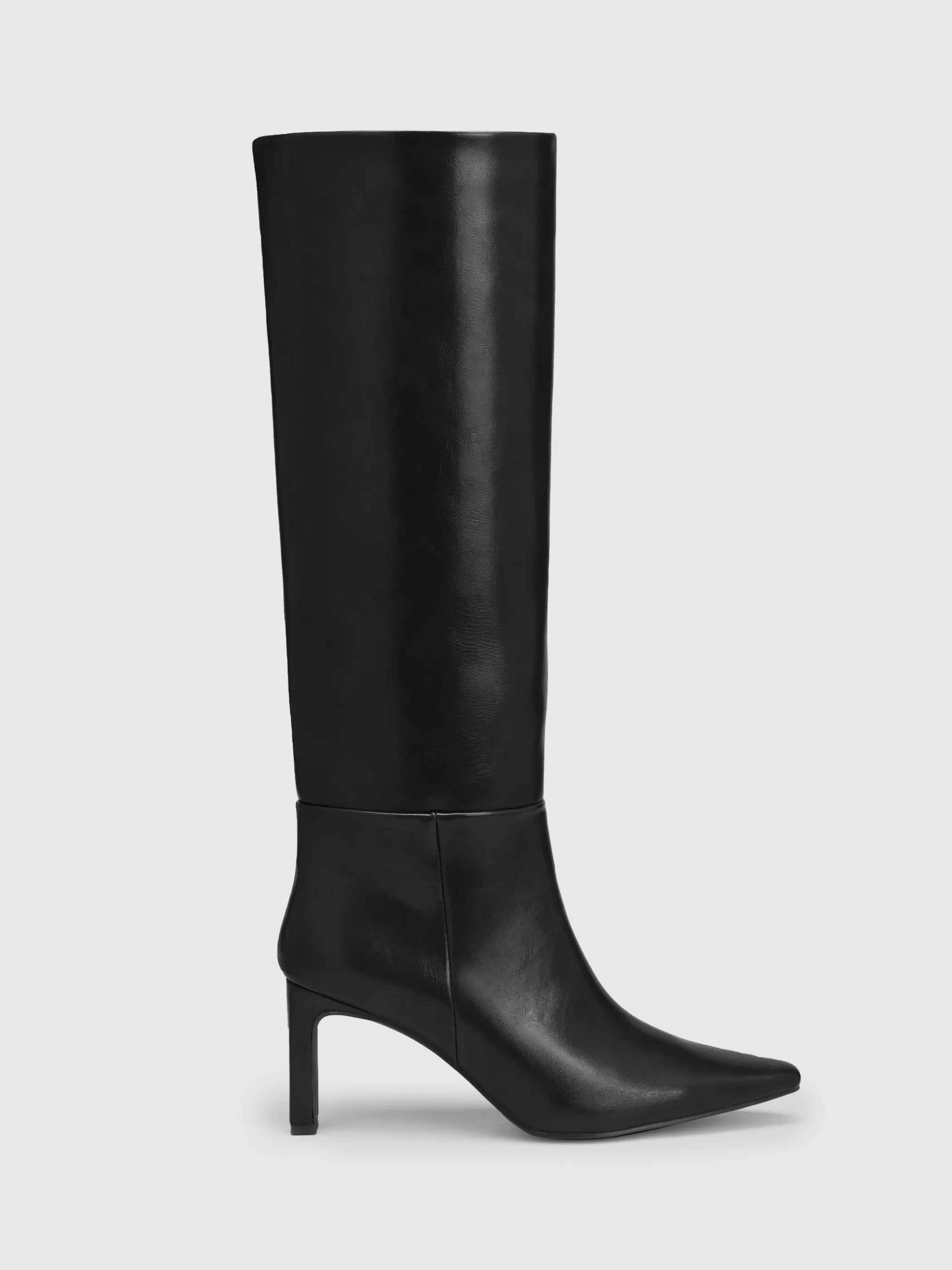 POINTED TOE CHUNKY HEEL KNEE HIGH BOOTS For Coffee Shop Date Party/Clubbing Music Festival/Live H... | Cider