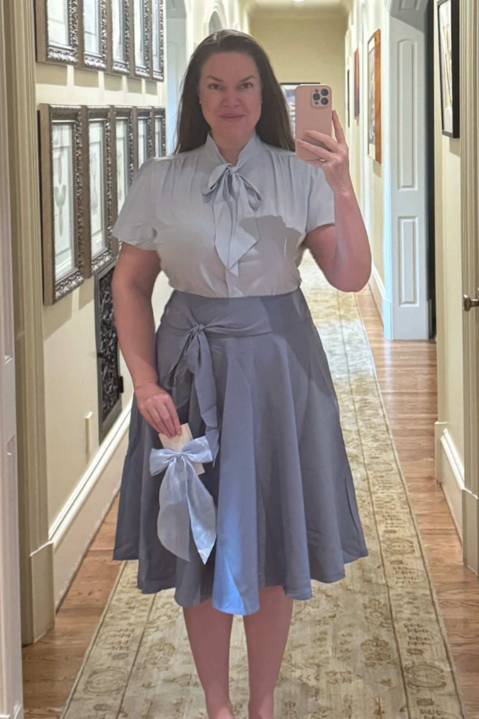 Found a lightweight summer Beauxbatons outfit for Epic Universe, and the skirt has pockets! 🩵

#LTKTravel #LTKStyleTip #LTKFamily