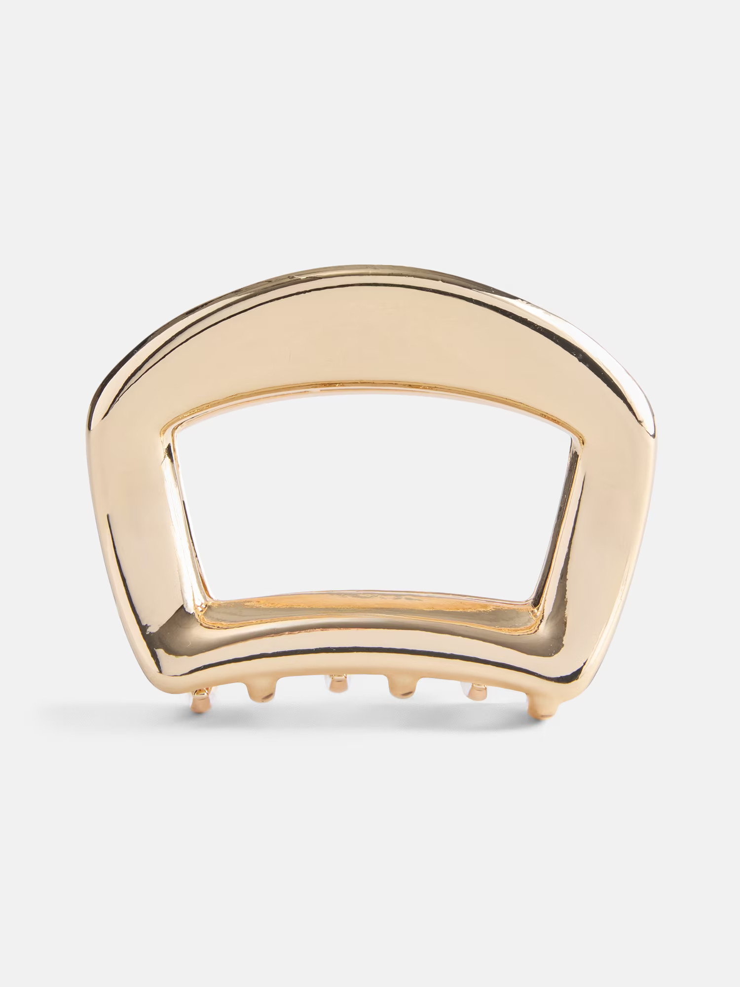 Scenario Women's Rounded Metal Hair Claw Clip, Gold-Tone | Walmart (US)