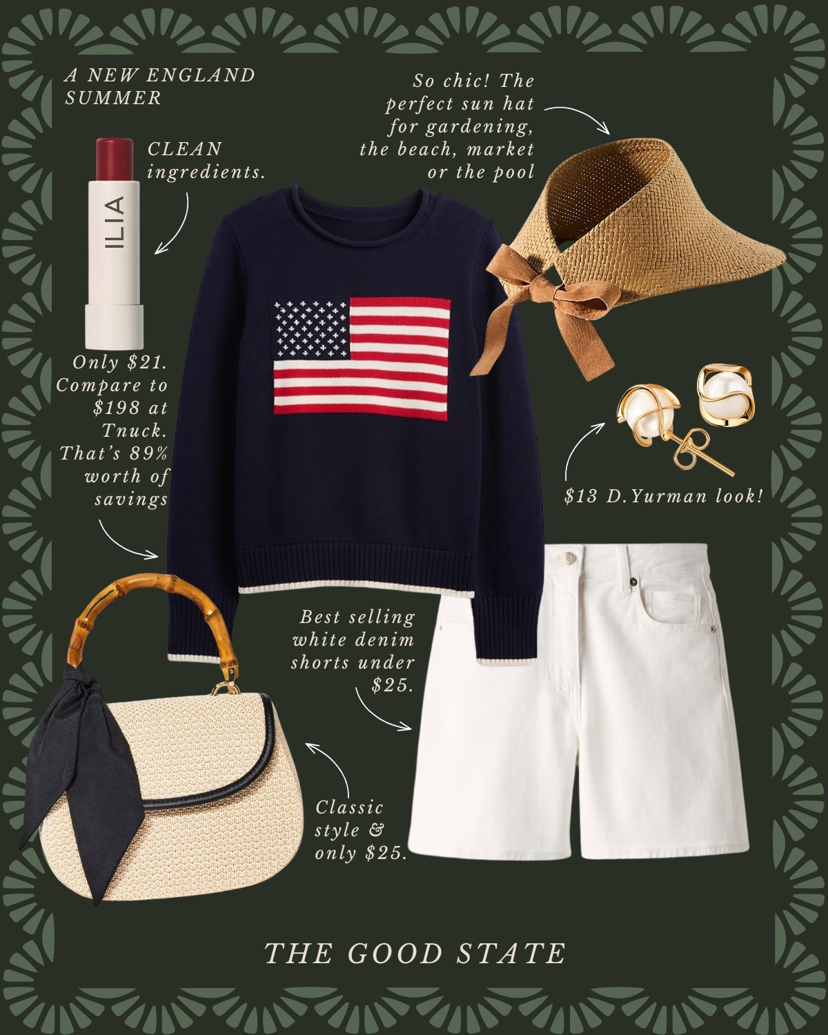 A New England Summer🦞 Save up to 54% today! 

This collection is for all the girlies living their best life as the summertime sunshine warms their face and the sea breeze blows through their hair. This is for the ones dreaming of evening strolls on Nantucket’s cobblestone roads and endless hydrangeas all around. For the ladies who love all things gingham, a lightweight sweater and all the classic stripes. For the ones who enjoy sailing in Newport, a picnic on the Cape Cod seashore and happy hour in Martha’s Vineyard. This collection is for you🦞 ⚓️ 🧺

Ootd, outfit idea, style tip, classic style, timeless style striped sweater, quince, J.Crew, J.Crew, factory, target, target fashion, target style, Walmart, Anthropologie, Anthro, Madewell, white dress, spring dress, summer dress, spring fashion, summer fashion, vacation, outfit, Memorial Day sale, Memorial Day, outfit, Fourth of July, outfit, red, white, and blue outfit, gingham dress, quilt dress, organic skin, care, pearl, jewelry, Abercrombie, and Fitch, Tuckernuck, Madewell, H&M, Amazon, Amazon style, farmers market outfit, sissy light hat, dolce vita, women’s shoes, raffia bags, wedding guest dress, graduation dress, wedding guest, Lauren England, the good state

#LTKStyleTip #LTKSaleAlert #LTKFindsUnder50