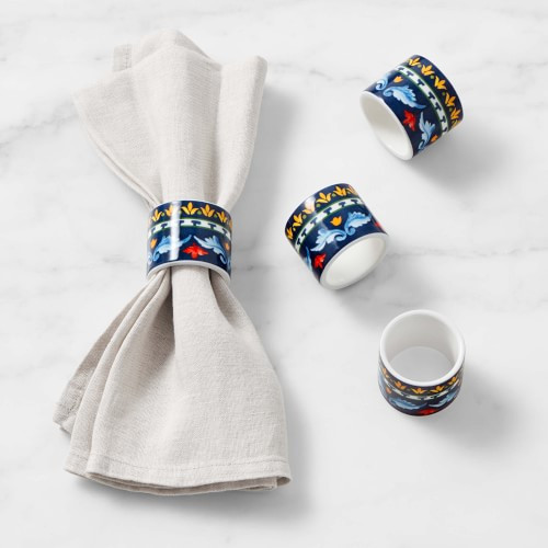 Sicily Napkin Rings, Set of 4 | Williams-Sonoma
