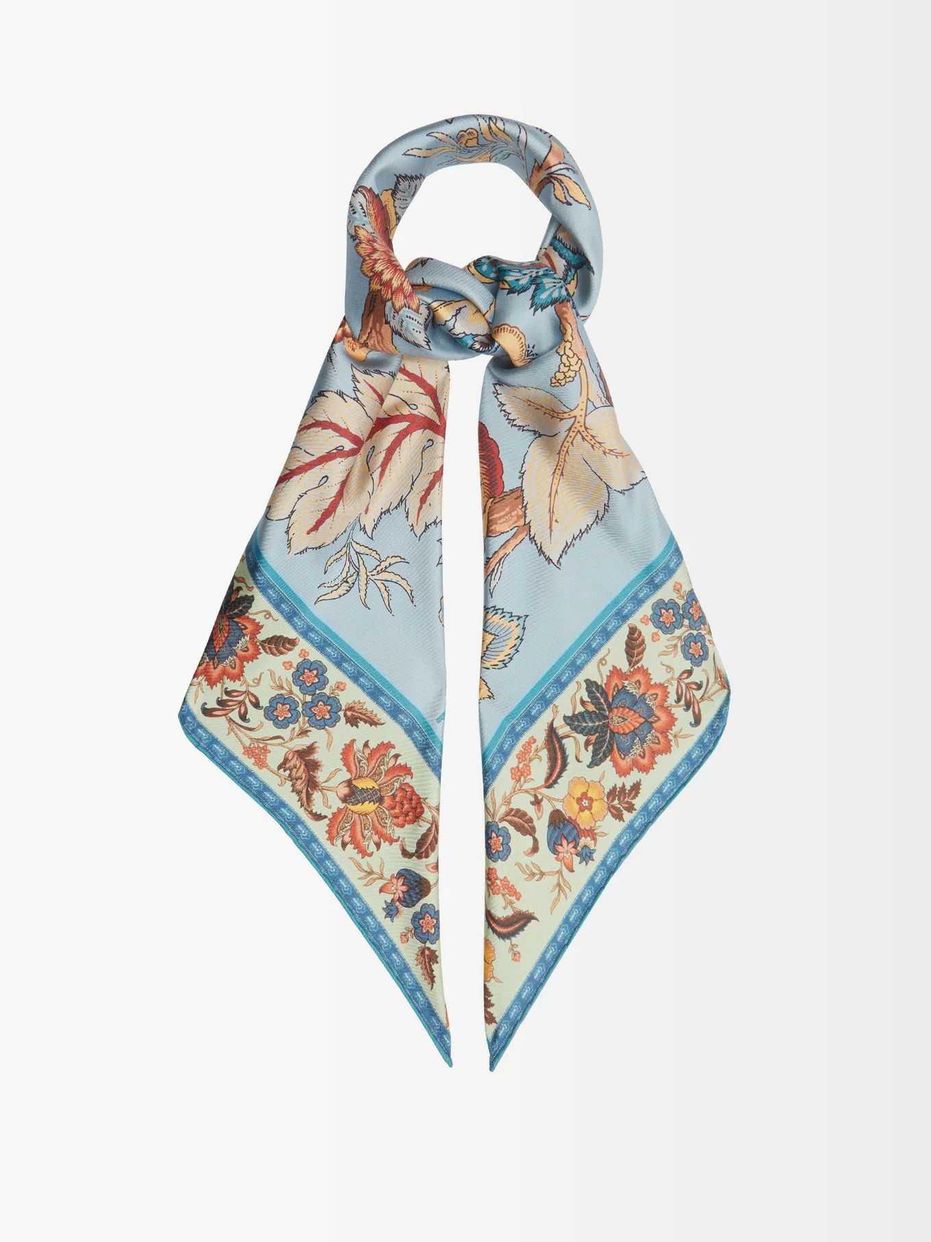 Jodhpur floral-print silk-twill scarf | Etro | Matches (US)