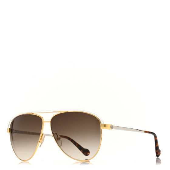 Jet Set Aviator Sunglasses Z0857U Gold | FASHIONPHILE (US)