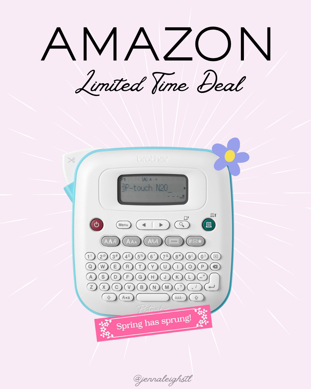 Amazon lightning deal on the Brother P-Touch PT-N20 personal desktop label maker, now 33% off. Such a great tool for organizing everything at home. 

 #LTKselfcare #LTKHome #LTKSaleAlert