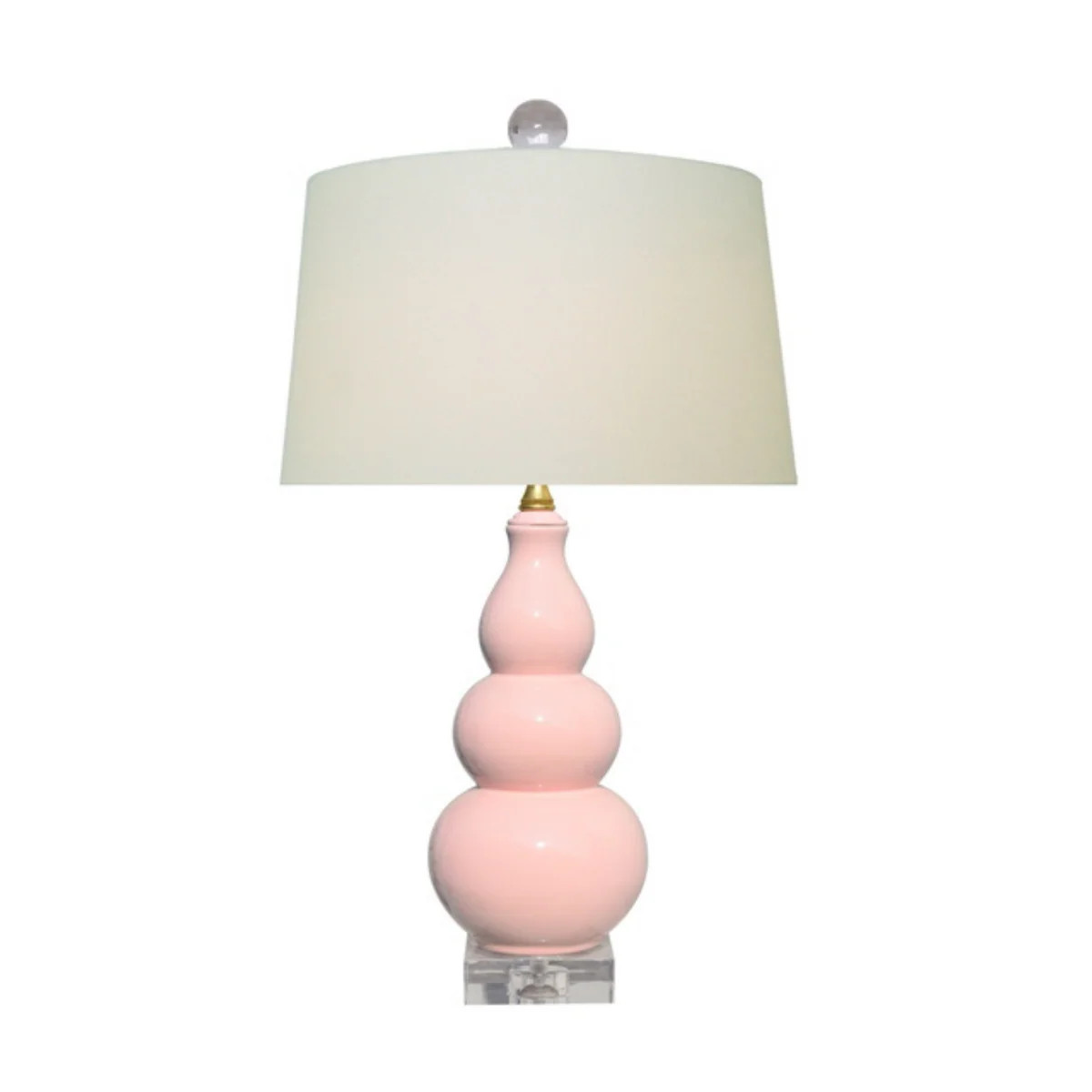 Soft Pink Gourd Lamp | Mintwood Home LLC - mintwoodhome.com