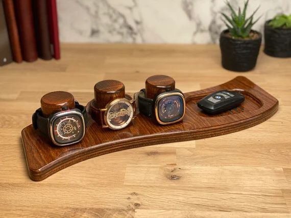 Wooden Watch Stand/ Gift for Him/ Large Watch Stand/ Wooden - Etsy | Etsy (US)