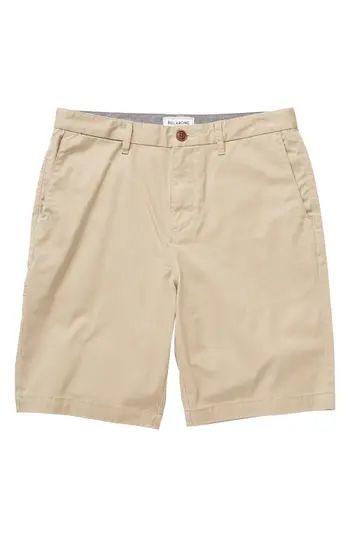 Toddler Boy's Billabong 'Carter' Cotton Twill Shorts, Size 2T - Beige | Nordstrom