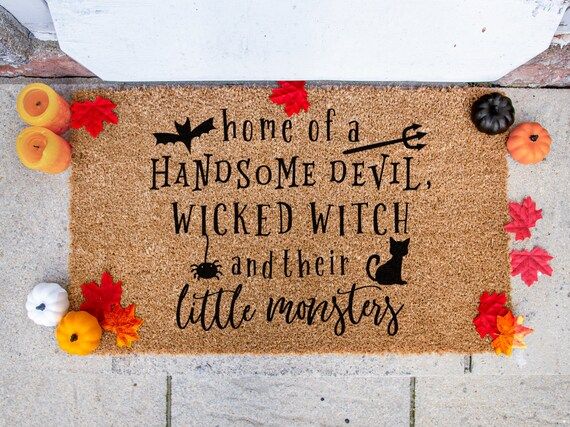 Halloween Doormat - Funny Doormat - Welcome Doormat - Halloween Decor - Porch Decor - Fall Decor ... | Etsy (US)