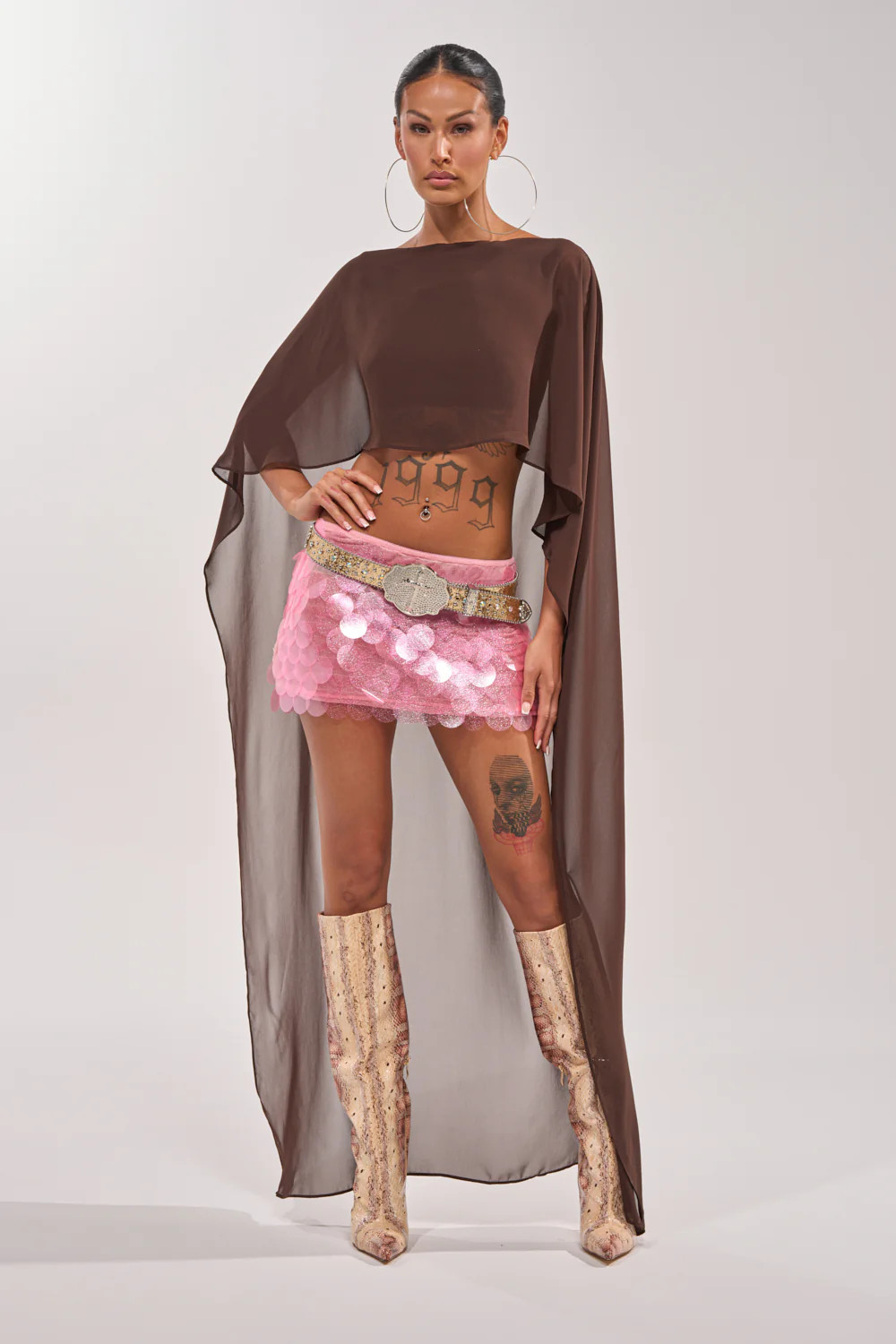 IT GIRL BLOUSE IN BROWN | AKIRA