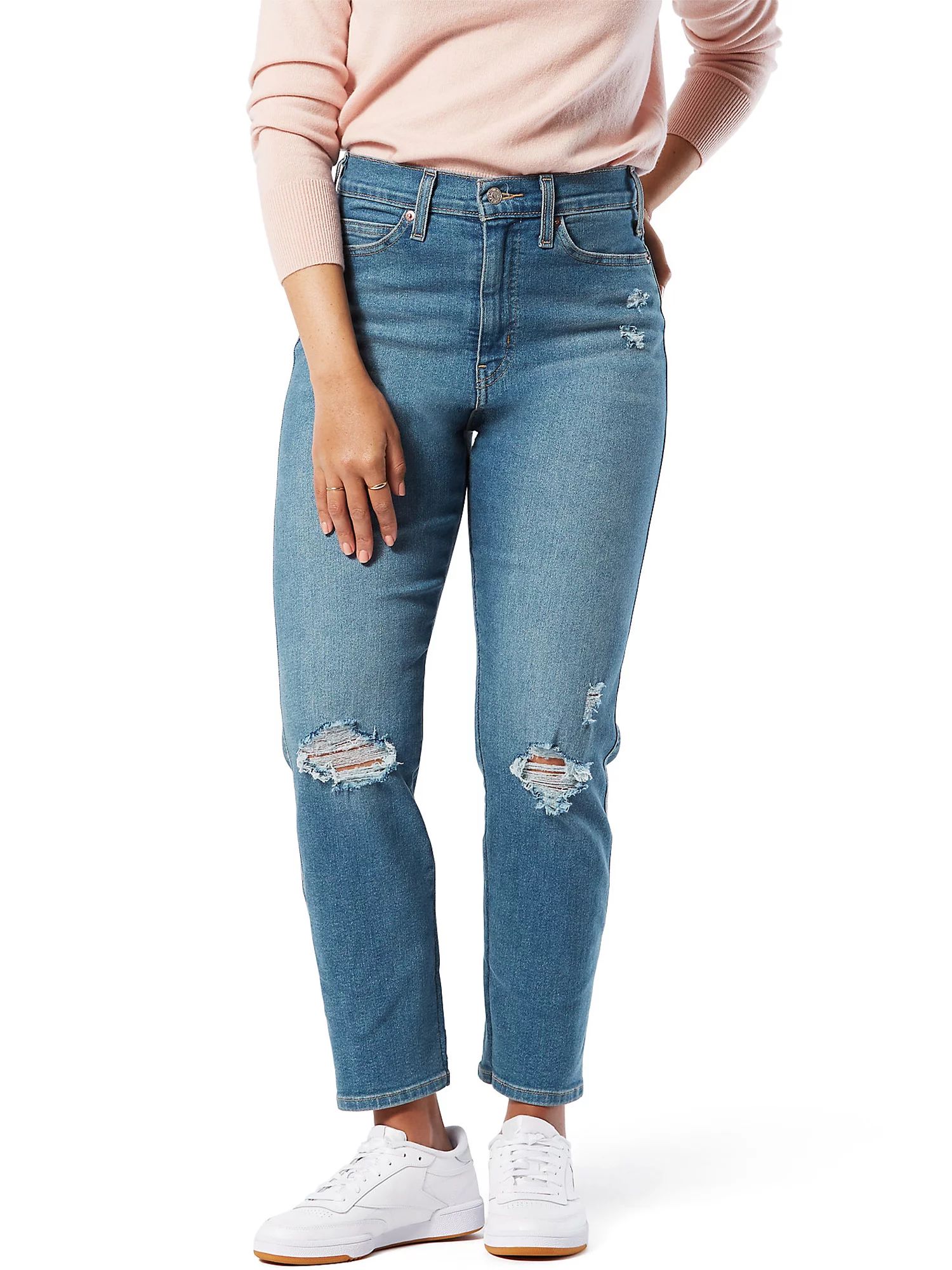 Signature by Levi Strauss & Co. Women's Heritage High Rise Straight Jeans - Walmart.com | Walmart (US)