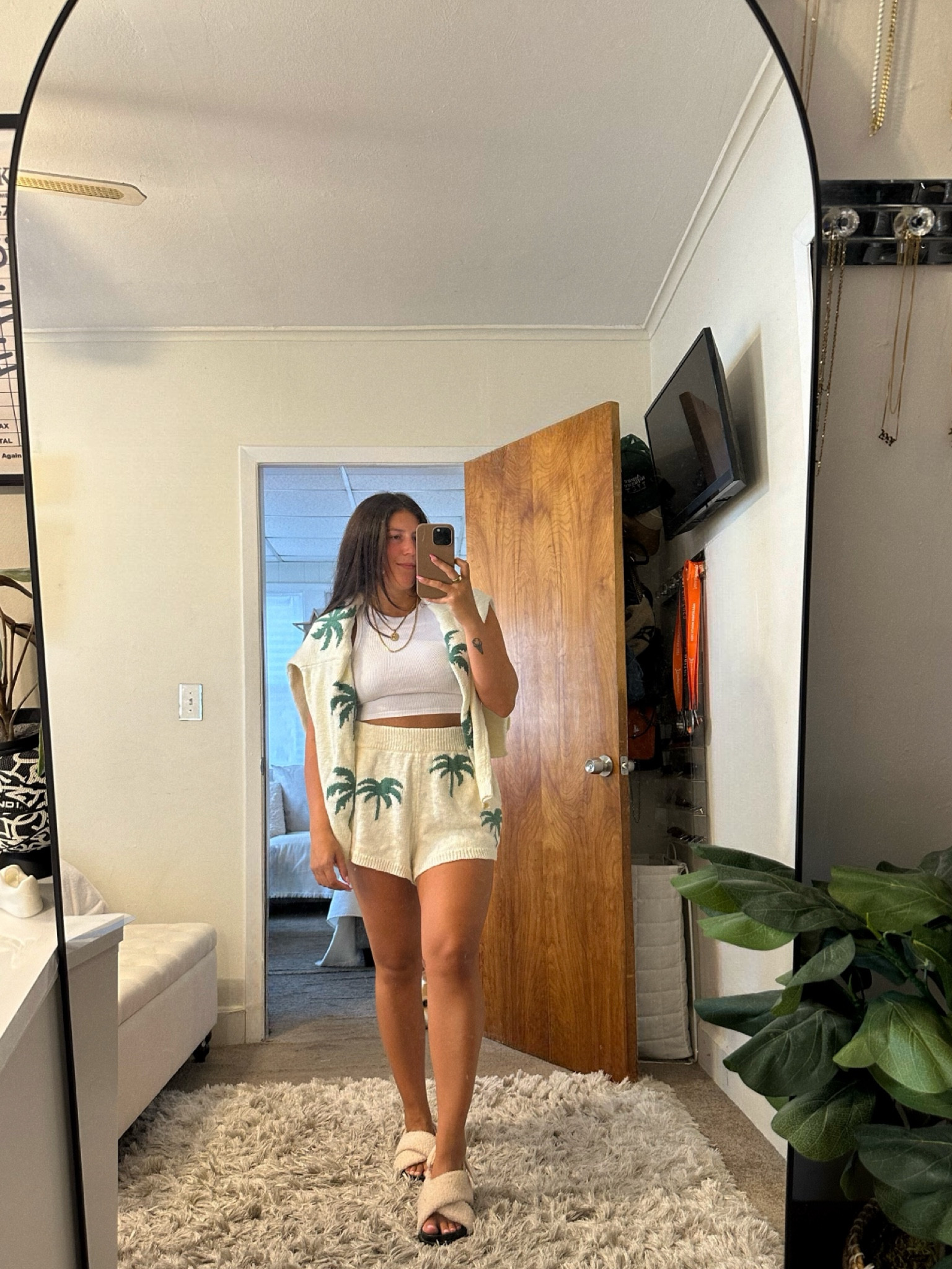 What’s better than a cozy set?  

This set is super comfy, went for the over the shoulder look, because the top was a little too heavy for the heat. 

The sandals are sold out, so linking a similar vibe that I love! 

#LTKSeasonal #LTKFindsUnder100 #LTKStyleTip