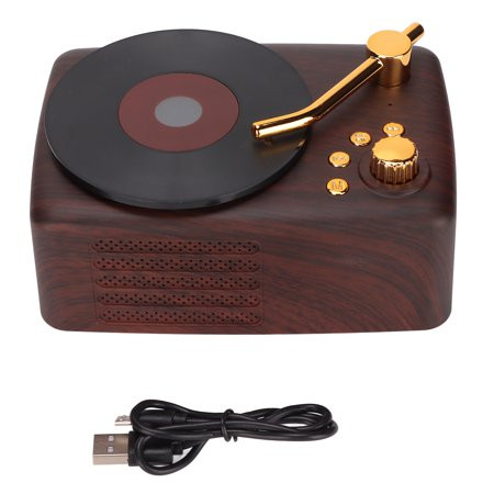 Cergrey Bluetooth Speaker Stereo USB Charging Retro Record Player Design Mini Wireless Speaker for C | Walmart (US)