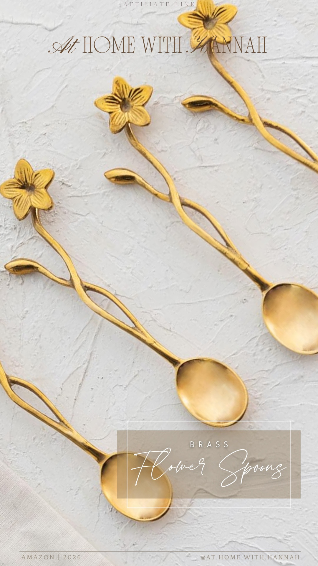 brass flower spoons • whimsical kitchen gifts • pretty hosting find

These brass flower spoons are such a charming little gift for the mom who loves tea, coffee, hosting, pretty kitchen pieces, or anything with a vintage-inspired feel. They’re small, thoughtful, and perfect for making everyday coffee, dessert, or tea moments feel a little more special.

If you’re shopping for:
• brass flower spoons
• pretty coffee spoons
• Mother’s Day gift ideas
• tea lover gifts
• whimsical kitchen gifts
• hostess gift ideas
• cottagecore kitchen finds
• unique gifts for her

These pretty little spoons are linked here and would be so cute as an add-on gift 🤍




•
brass flower spoons • flower spoons • pretty coffee spoons • tea lover gifts • Mother’s Day gift ideas • whimsical kitchen gifts • hostess gift ideas • cottagecore kitchen finds • unique gifts for her • vintage inspired spoons • coffee bar accessories • Amazon gift ideas

#TeaLoverGift #MothersDayGiftIdeas #AmazonKitchenFinds #WhimsicalGifts #HostessGiftIdeas
#ltkhome #ltkfinds #ltkgiftguide

#LTKMothersDay #LTKHome