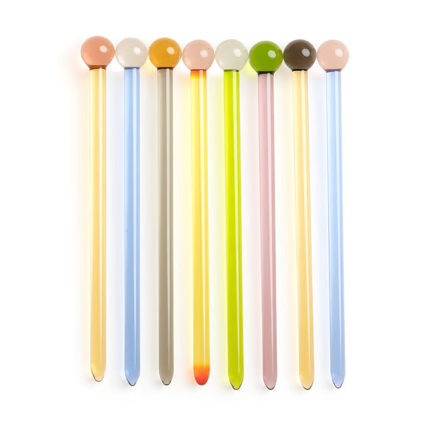 YALI Glass Cocktail Stirrers, Set of 8 | goop | goop