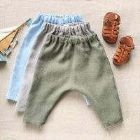 Baby Linen Pants Toddler Summer Trousers Boy Buggy Boho Style Sustainable Clothes Beach Wear | Etsy (US)