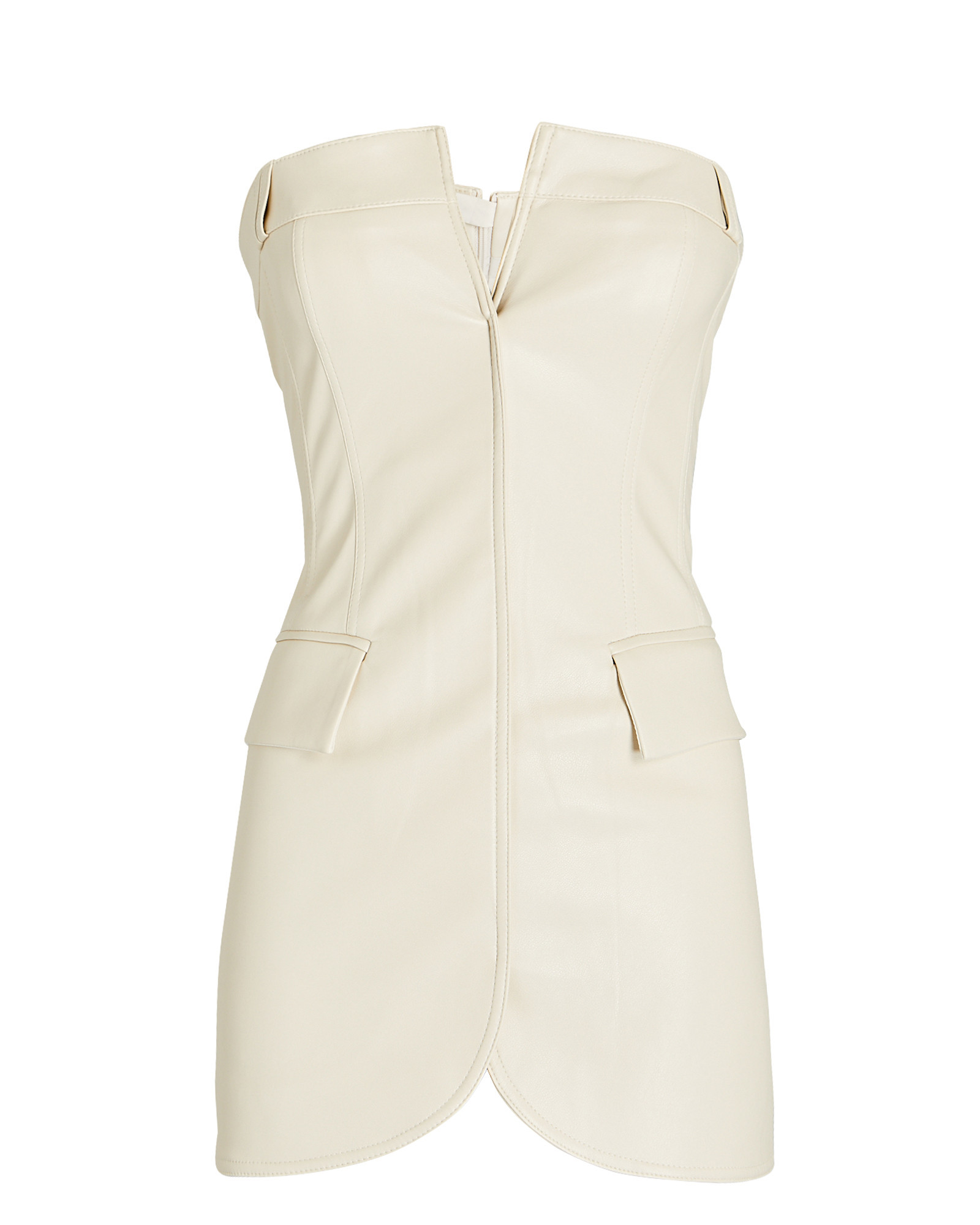 Neoma Strapless Vegan Leather Top | INTERMIX