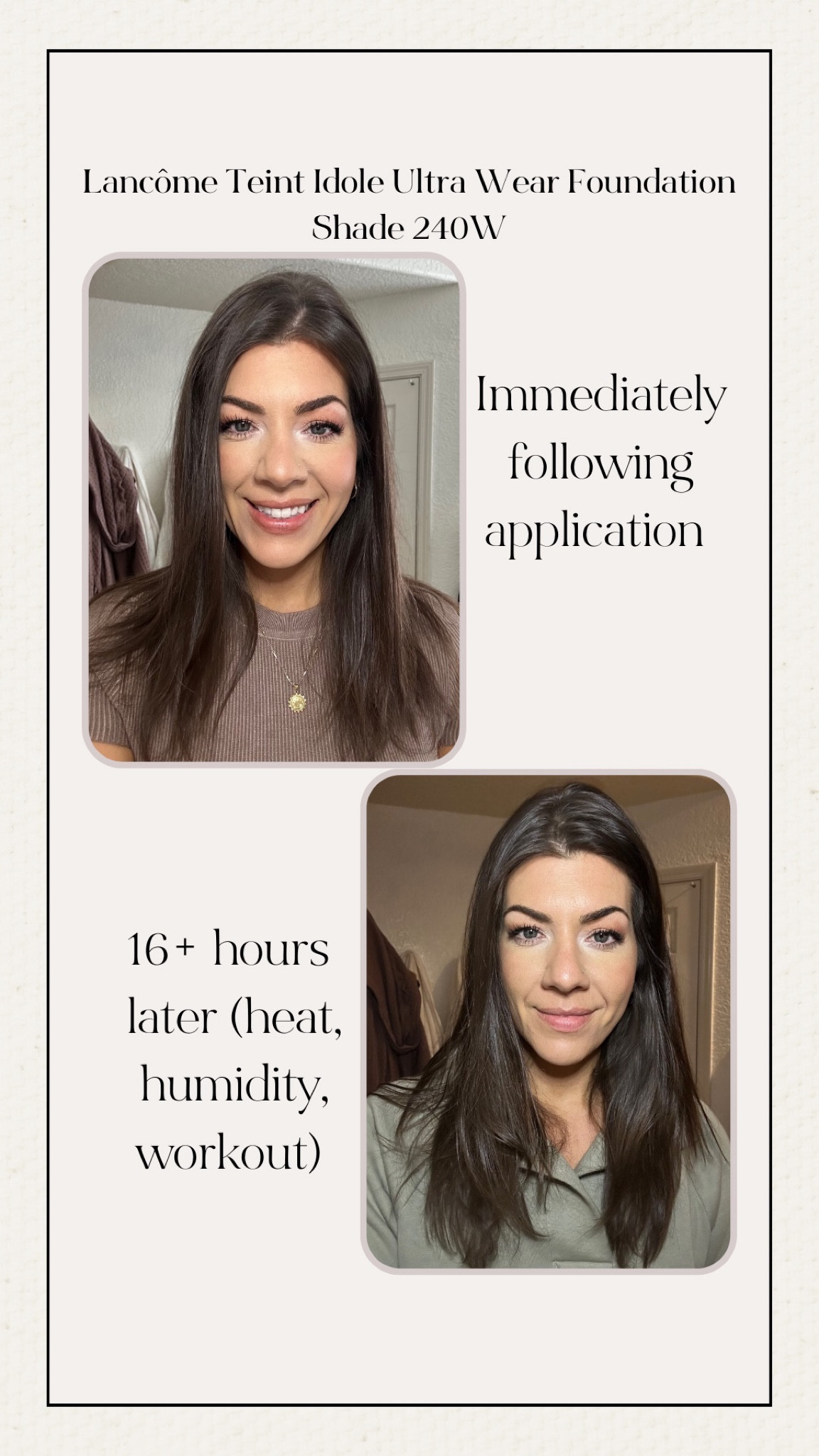 Get ready with me and @lancome for my 16 hour day. And to get me through it with ZERO touch ups, I’m calling on the newly reformulated Teint Idole Ultra Wear Foundation. Up to a 24 hour flawless wear, waterproof, sweat proof, and with skincare boosts from hyaluronic acid and moringa extracts. Now with 50+ shades to find your perfect match-I’m shade 240W. You can grab your new stay all day foundation @ultabeauty
#ad #lancomepartner #ultabeauty


#LTKbeauty #LTKVideo #LTKover40