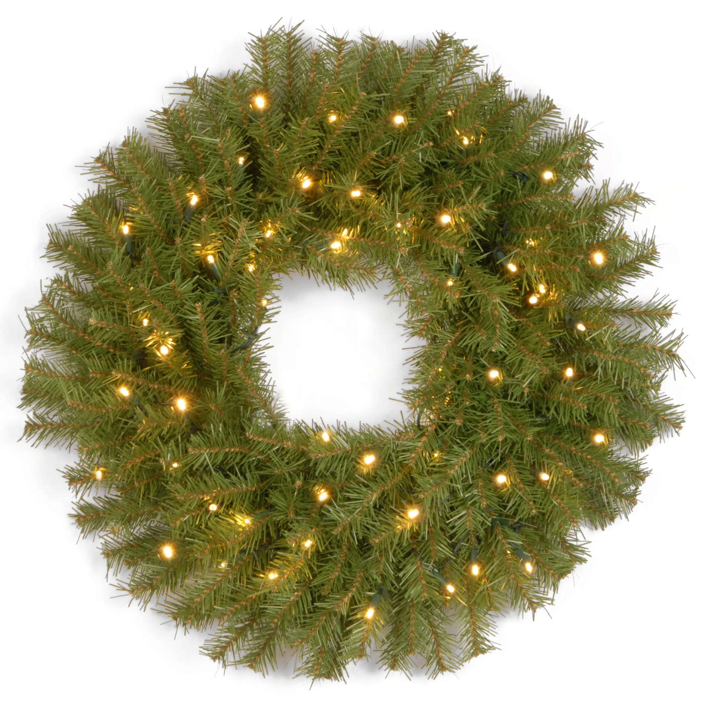 Norwood Fir Wreath with Twinkly LED Lights | Wayfair North America